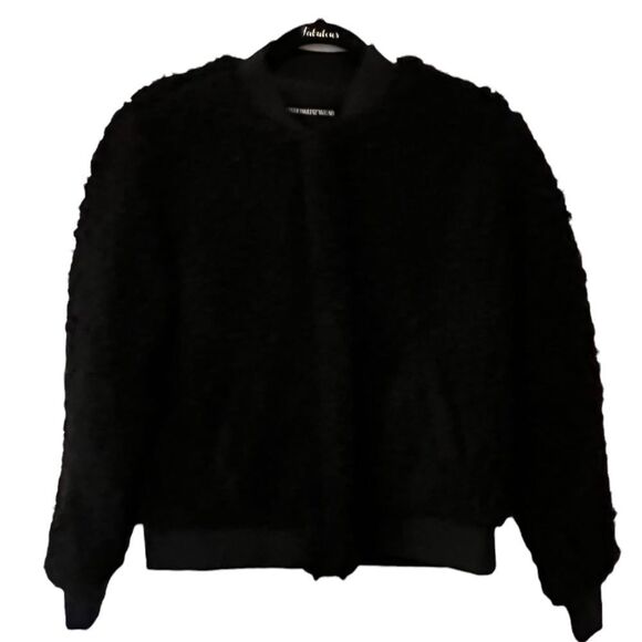 Who What Wear Jackets & Blazers - Who What Wear Black Sherpa Jacket